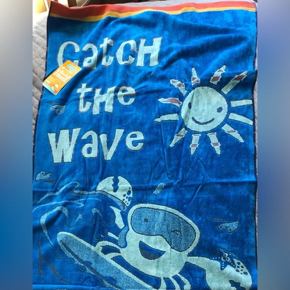 CATCH THE WAVE beach towel 30” x 60” - Picture 5 of 14